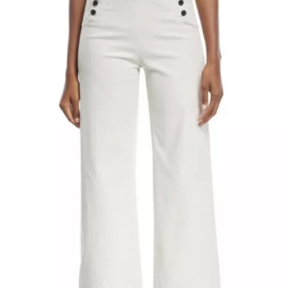 A.L.C. Pierce Crop Wide Leg Crop Twill Sailor Pant size 6 - Picture 3 of 10